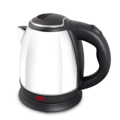 FLM SYSTEM Bollitore elettrico portatile in acciaio 1350W scalda bevande 1L acqua tisane te the PORTATILE DA VIAGGIO