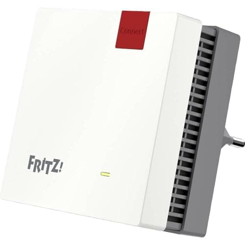 FRITZ!Repeater 1200 AX Edition International, Ripetitore - Wi-Fi 6 extender Dual Band con 2.400 Mbit/s (5 GHz) & 600 Mbit/s (2,4 GHz), Mesh, Access Point, 1x Gigabit LAN, Interfaccia in italiano