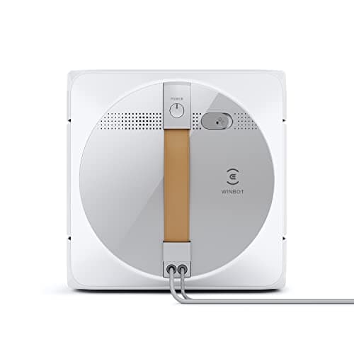 ECOVACS Winbot W1 Pro Robot Lavavetri Per La Pulizia Delle Finestre e Vetrate, Pulizia Intelligente Win Slam 3.0, Potenza 2800 Pa, Rilevamento Dei Bordi Automatico, Antiscivolo, ‎Bianco