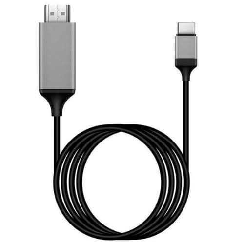 Qusedwey HDTV USB 3.1 4K Compatibile da Tipo C A per Telefoni Android per Collegare la TV Allo Stesso Schermo del Dispositivo 2M