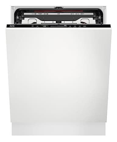 AEG Serie 7000 Lavastoviglie Da Incasso 60 cm, FSE76727P, GlassCare, Lavastoviglie Integrata Totale, Classe A, 14 coperti, Vassoio MaxiFlex, Mulinello ProClean, Beam on Floor
