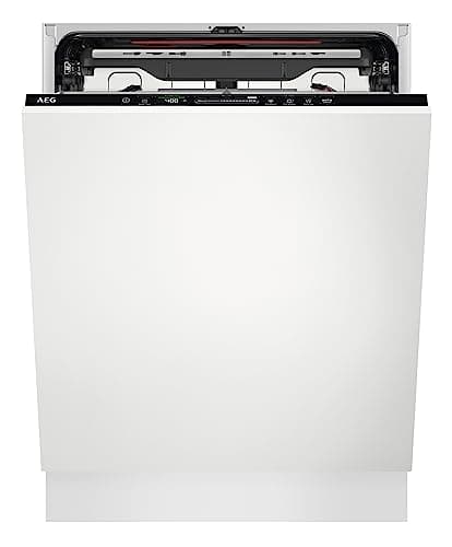 AEG Serie 7000 Lavastoviglie Da Incasso 60 cm, FSE76727P, GlassCare, Lavastoviglie Integrata Totale, Classe A, 14 coperti, Vassoio MaxiFlex, Mulinello ProClean, Beam on Floor