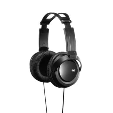 JVC HA-RX330-E Cuffie On-ear full-size di alta qualità, driver al neodimio da 40mm, Cavo da 2,5 m antigroviglio, Padiglioni auricolari soffici e confortevoli, Nero