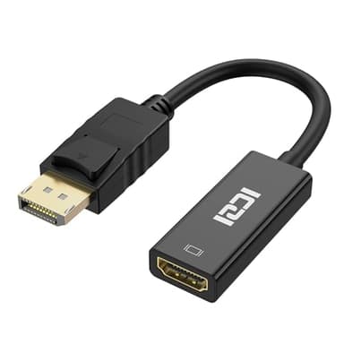ICZI Adattatore Displayport a HDMI, 4K DP Maschio a HDMI Femmina per 4K TV HDTV Monitor Proiettori Portatili e Altri