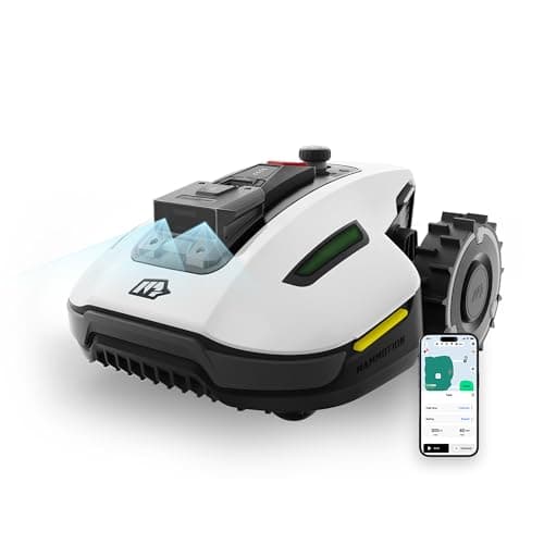 MAMMOTION YUKA mini 500 Robot Tagliaerba Senza Filo Perimetrale, Consigliato 500m², Max. 700m², Mappatura Automatica Visione AI 3D, Pendenza 50%, 5 Lame a Rasoio Orientabili, con Modulo 4G