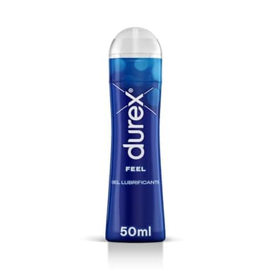 Durex Feel, Lubrificante Sessuale Intimo, Gel Lubrificante a Base d'Acqua Adatto per Rapporti Intimi e Secchezza Vaginale, 50 ml