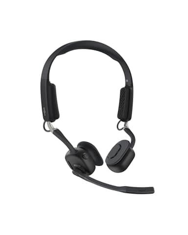 SHOKZ Cuffie a conduz. ossea OpenMeet, cuffie Bluetooth Open-Ear con doppio micr. con canc. rumore, auric. wireless per uff., chiamate, riunioni, Bluetooth 5.4, durata batteria 15 ore, ricarica rapida