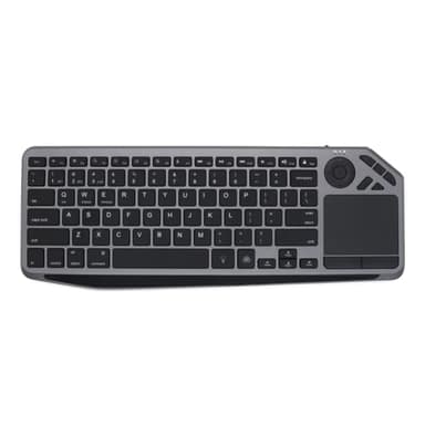 Juqoyue Tastiera Wireless Bluetooth con Touchpad, Tastiera Trackpad Ricaricabile 2.4G Retroilluminata A 7 Colori per Smart TV