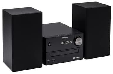 KENWOOD, Sistema HiFi Stereo M-420DAB, con Sintonizzatore DAB+ e FM con RDS, Bluetooth per Audio-Streaming V5.0 (A2DP), Lettore CD e Riproduzione MP3 (Incluse Funzioni Shuffle/Repeat), Black