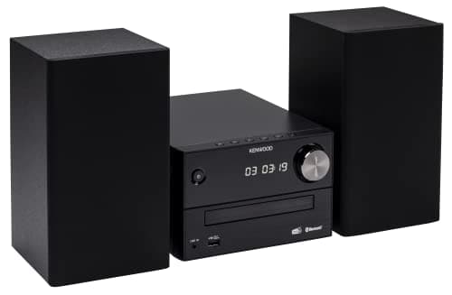 KENWOOD, Sistema HiFi Stereo M-420DAB, con Sintonizzatore DAB+ e FM con RDS, Bluetooth per Audio-Streaming V5.0 (A2DP), Lettore CD e Riproduzione MP3 (Incluse Funzioni Shuffle/Repeat), Black