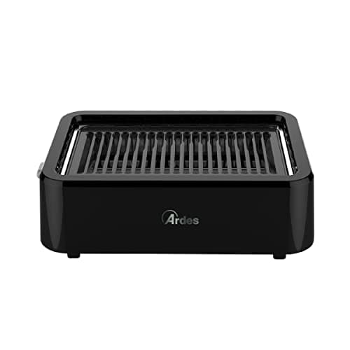ARDES | ARGRILL01 Barbecue Elettrico Senza Fumo GRILL AMO, BBQ Senza Fumo Riscaldamento Infrarossi 1100 W, Griglia Elettrica Portatile da Balcone Barbecue da Interno o Esterno con Griglia Removibile