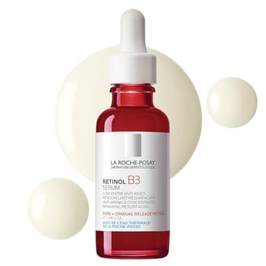 La Roche Posay Retinol B3, Siero Concentrato Anti-Rughe, Per Tutti i Tipi di Pelle, Azione Ringiovanente e Rigenerante, Pelle Morbida e Uniforme, Arricchito con Retinolo Puro e Vitamina B3, 30 ml