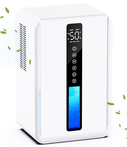 2500ML Deumidificatore con Timer, Deumidificatore Casa Portatile Silenzioso per Muffa e Umidità, Modalità Multiple, Auto-off, per Camera da Letto, Bagno, Armadio, Ufficio
