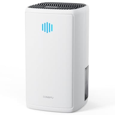 CONOPU Deumidificatore 1100 ml, Deumidificatore Casa 20 m², Sbrinamento Automatico, Spegnimento Automatico, 1 kWh/Giorno, Portatile, Deumidificatore Casa Muffa