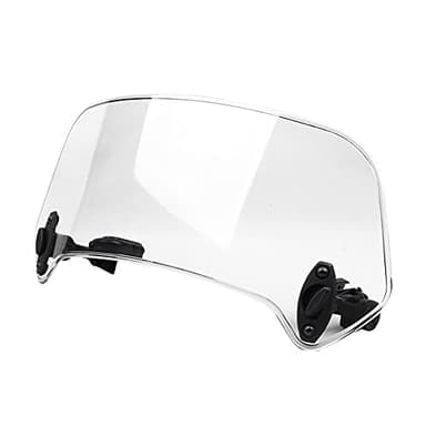 mammals Deflettore d'aria universale per moto, regolabile, trasparente, per parabrezza, 28,5 x 12 x 21 cm