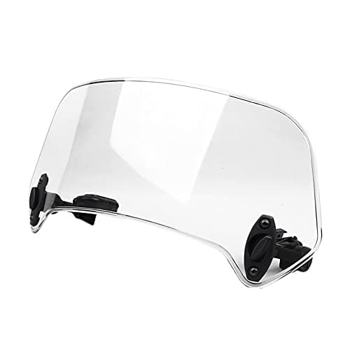 dieyyuca Colore Trasparente Universale Regolabile Parabrezza Estensione Parabrezza Spoiler Deflettore Aria 28.5X12X21Cm