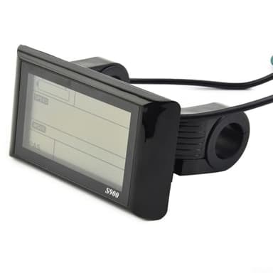 PETSTIBLE JN 36 V/48 V LCD-S900 Display per bici elettrica impermeabile a 5 pin riflette accuratamente la carica della batteria e fornisce dati sul consumo energetico in tempo reale