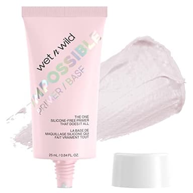 wet n wild, Prime Focus The Impossible Primer, Primer per il Viso Senza Silicone per un Effetto Coprente dei Pori, con Estratto di Uva Spina e Fiore di Jeju, Formula Opacizzante e Idratante