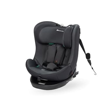 Bebeconfort EvolveFix i-Size Seggiolino Auto 0-36 kg, 360 girevole, 0-12 anni, 40-150 cm, Isofix, Reclinabile 5 posizioni, Regolabile in Altezza, Top Tether, Tessuti Traspiranti, Tinted Black