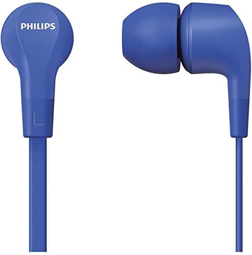 PHILIPS Cuffie con Cavo/Controlli Integrati, Audio Nitido, Bassi Potenti, Tenuta Comoda/Cuffie con Filo/Auricolari con Cavo TAE1105BL/00