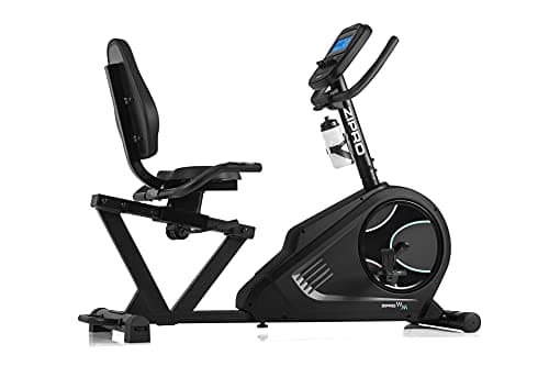Zipro Cyclette Glow WM, Fitness Bike Ergometrico, Trainer Magnetico per Bicicletta, Ergometro fino a 150 kg, Bici da Interno, Cyclette per Allenamenti Domestici, Batteria Operata