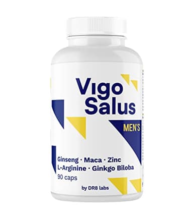 Integratore Testo Uomo Potente - Booster - Forza + Durata + Massa Muscolare - Alto Dosaggio - Maca, Tribulus Terrestris, Ginkgo Biloba, L Arginina, Ginseng e Zinco - Vigosalus 90 Capsule