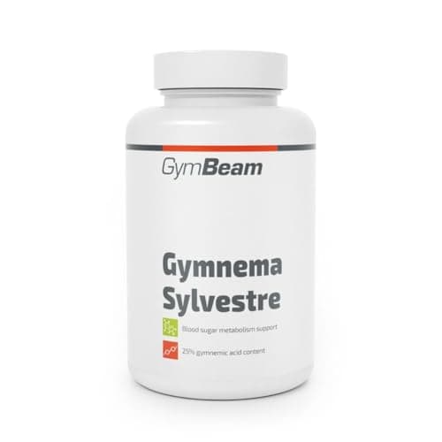 GymBeam Gymnema Sylvestre - Capsule di Estratto di Foglie di Gymnema Sylvestre - 800 mg - Standardizzato al 25% di Acido Gymnemico - Regola l'Appetito e i Livelli di Zucchero - Vegano, 90 cps
