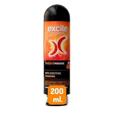 Excite, lubrificante intimo e gel riscaldante per massaggi 2 in 1, vegano e dermatologicamente testato, 200ml