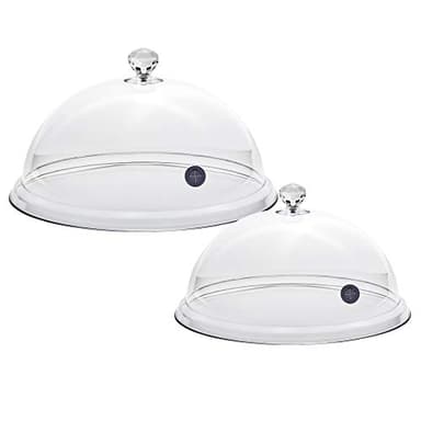 D & D Cupole trasparenti per pistola affumicatrice a freddo da cucina - 2 campane diametro 20 e 25cm