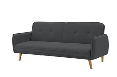 AVANTI TRENDSTORE Pedros - divano letto con schienale regolabile, divano con funzione letto, colore antracite. Dimensioni: LAP 188x80x85cm…