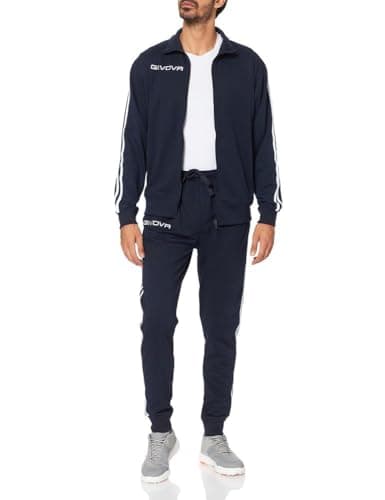 GIVOVA TUTA SCUOLA COTONE TERRY BLU/BLU Tg. L