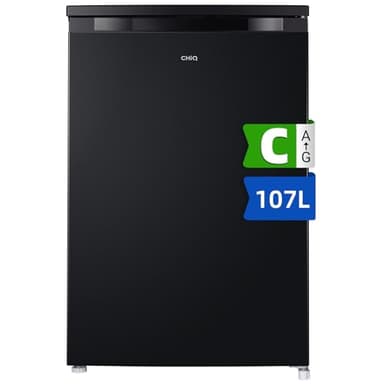 CHiQ frigorifero monoporta CTT107BC,107 L, design elegante. Occupa solo .3 ㎡, spazio di micro-congelamento, scatola multi-funzione, 7 controlli della temperatura, bassa rumorosità, colore: nero