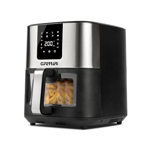 G3 Ferrari G10194 "Friggisano 9L" Friggitrice ad Aria, 1700W, 9 Litri, 8 Programmi, Display Digitale, BPA/PFOA Safe, Timer, Ricettario incluso
