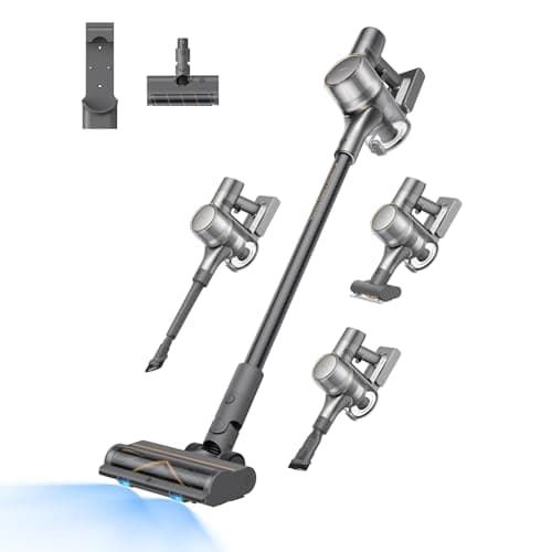 DREAME R20 Aspirapolvere senza fili, Aspirazione Potente 190AW, Autonomia 90min, Individuazione Sporco, Schermo LED, Luci LED Blu, Anti-Groviglio, Pulizia Casa, Peli di Animali Domestici, Tappeti