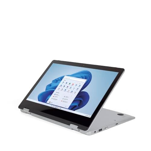 Prixton - Laptop Flex Pro Convertibile 2 in 1 - Touch Screen 11,6" - Windows 11 Home Intel Gemini Lake N4020 - Memoria 4GB/128GB - Tastiera QWERTY