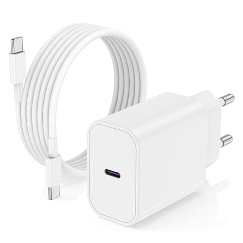 Caricatore iPhone 16 15, 20W Caricabatterie Rapido con 2M Cavo per iPhone 16 Pro Max/16/15 Plus/15 Pro Max, iPad 12.9/11 inch/Air/Mini Tipo C Cavetto Ricarica Apple Originale USB C Carica Batteria