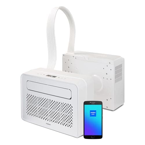 MEDION P502 Condizionatore d'aria split intelligente (per caravan camper campeggio, incluso kit di montaggio, 5000 BTU, raffreddamento deumidificazione e ventilazione, modalità sleep, MD37735)