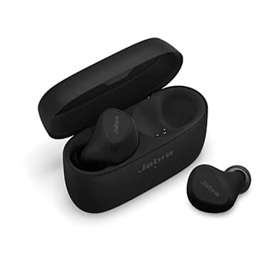 Jabra Elite 5 Auricolari Bluetooth In Ear True Wireless con cancellazione attiva del rumore (ANC) ibrida, 6 microfoni, ergonomici, altoparlanti da 6 mm - Per iPhone - Nero - In esclusiva su Amazon