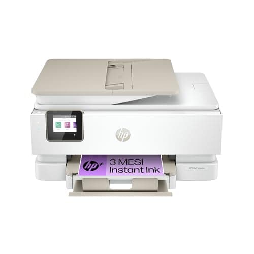 HP Envy Inspire 7920e 242Q0B, Stampante Multifunzione a Getto d'Inchiostro A4 a Colori, Fronte/Retro Automatico, 22 ppm, Wi-Fi, 3 Mesi di Inchiostro Instant Ink Inclusi, Bianca