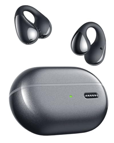 SoundPEATS Pearlclip Pro Cuffie Open-ear Senza Fili, Auricolari Bluetooth 5.4, Driver 12mm Double Magnetic, Dynamic EQ, Film Mode 3D Sound, 24 ore Autonomia, Quick Charge, IPX5, Controllo APP