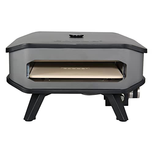 Cozze Forno per Pizza da Esterno con Pietra Cordierite | Pizze fino a Ø34 cm in 2 Minuti | Termometro Integrato | Alimentato a Gas | Ideale per Terrazzo e Campeggio