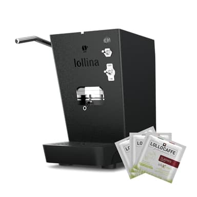 Dical Nuova Lollina+ (Colore Nero) - Macchina per caffè espresso + 40 Cialde Miscela Nera Omaggio