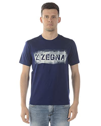 Zegna - T-Shirt Uomo VS372ZZ630A VS372 ZZ630A Blu S
