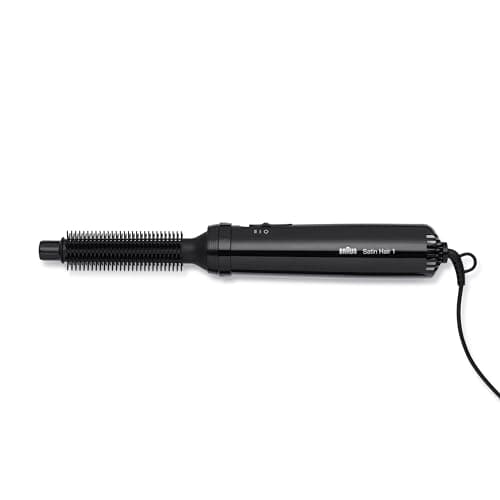 Braun Satin Hair 1 BRAS110E, Spazzola Rotante Aria Calda 200W, 2 Temperature, Cavo 2m, Nero