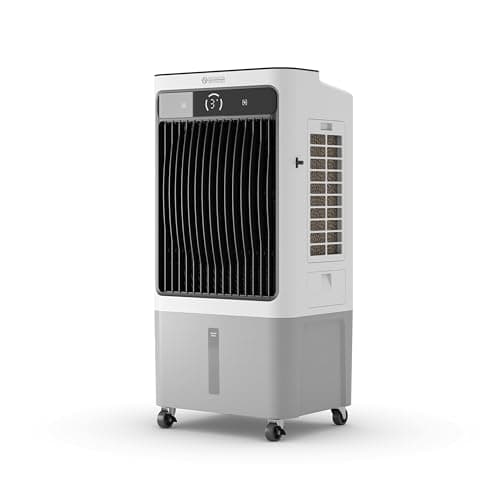 Olimpia Splendid, Peler 40 Raffrescatore Evaporativo, 40 Litri, Purificatore d'Aria con Pannello Evaporativo, Raffrescamento, Ventilazione, Display Touchscreen, Design Innovativo