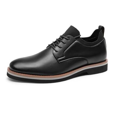 Bruno Marc Scarpe Stringate Uomo Classiche Comode Scarpe Eleganti Uomo Derby Scarpe per Business Office,Size 43.5,Nero,BMUMOX2508