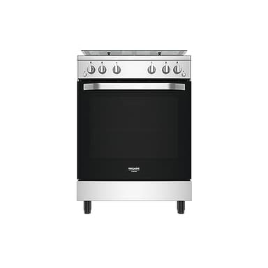 Hotpoint Ariston Cucina a gas HS67G2PMX/IT/1 - Cucina A Gas Con Forno Elettrico 60x60x84cm Inox A Libera installazione Con 4 Fuochi. Forno Con Piano Cottura Classe A+