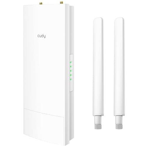Cudy Ripetitore Doppia Banda AC1200 Per Esterni, Punto di Accesso, Router WISP, PoE Passivo 24V, Protezione Contro i Fulmini, RE1200 Outdoor