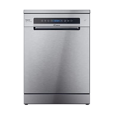 Candy Rapido' Lavastoviglie a Libera Installazione 60 cm, 14 Coperti, 8 Programmi, Connessione Wi-Fi, Partenza Ritardata fino a 24h, Motore Inverter, Classe C, 59,7 x 59,8 x 81,8 cm, Inox - CF 4C6F0X