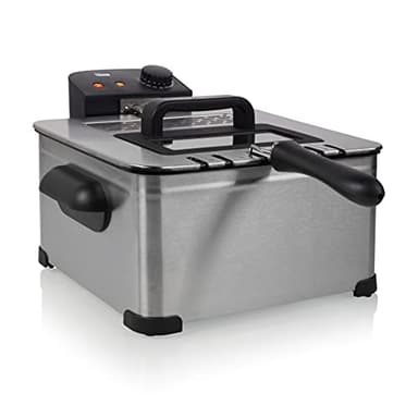 Tristar Friggitrice doppia, 1 Cestello Grande e 2 Piccoli, Volume 5 L, FR-6949
